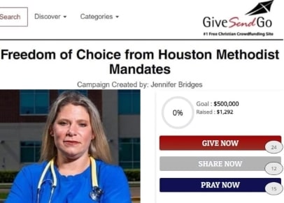 Read more about the article America, WE ARE BACK! Fundraising for Lawsuit Against Houston Methodist Forced Employee Vax Resumes!